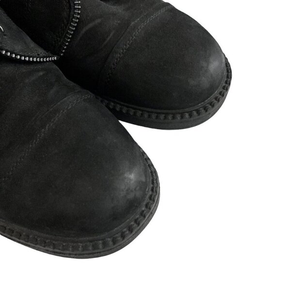 BLONDO Harper Black Waterproof Nubuck Leather Ankle Boots - Picture 6 of 11